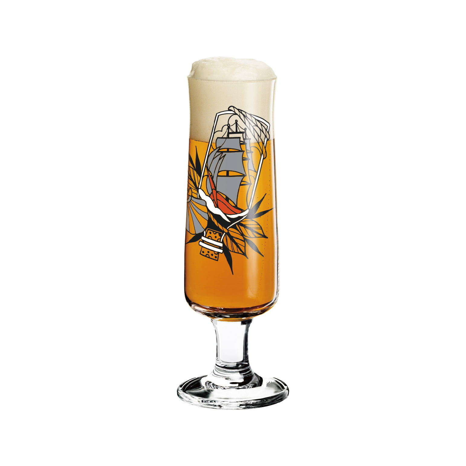 【德國 RITZENHOFF】 新式啤酒杯 -瓶中船-390ML