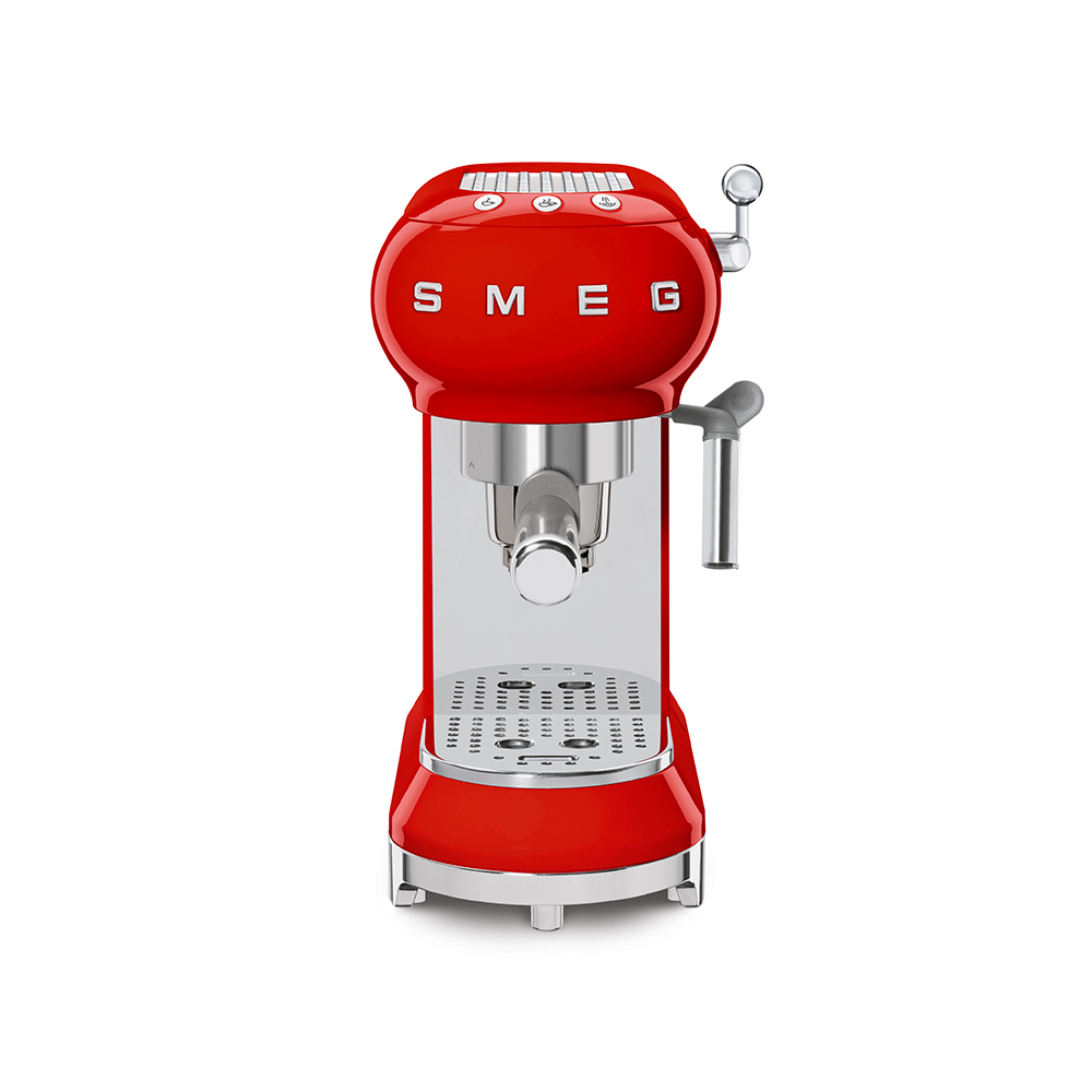 【義大利 SMEG】 義式咖啡機-魅惑紅