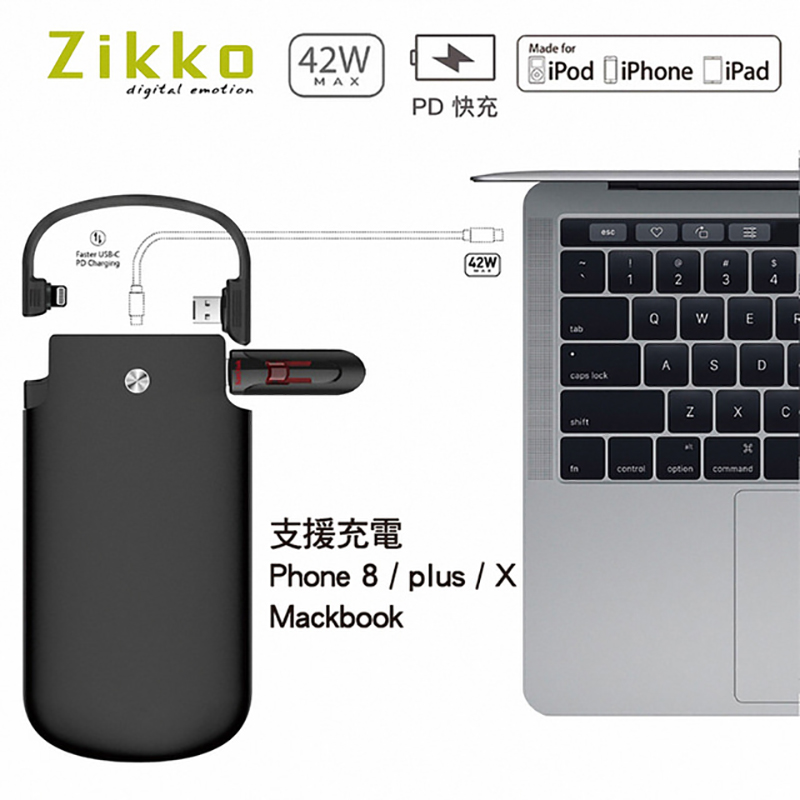 【ZIKKO】PowerBag PB10000 USB-C PD 行動電源