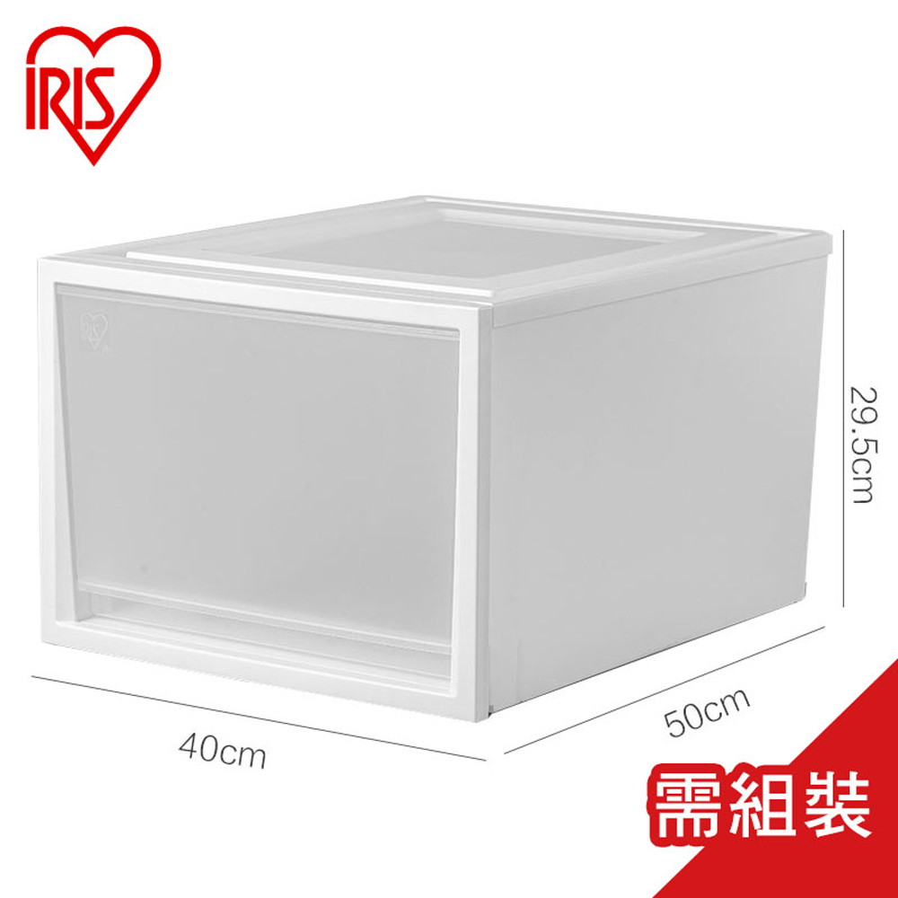 【日本 IRIS】4入抽屜式透明收納箱 NSBC500D