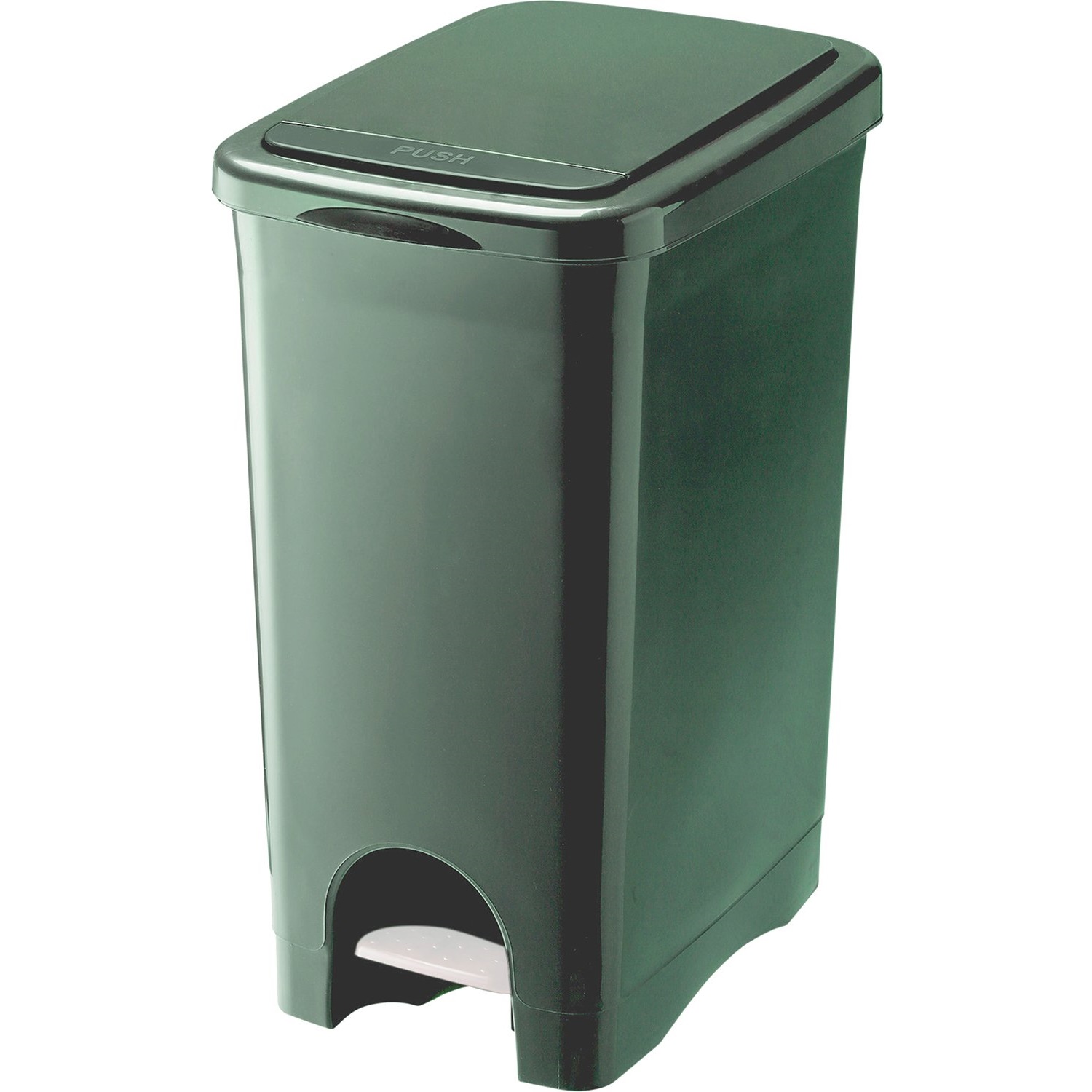 eco container style｜(SABIRO系列) 腳踏按壓式垃圾桶 45L-綠色