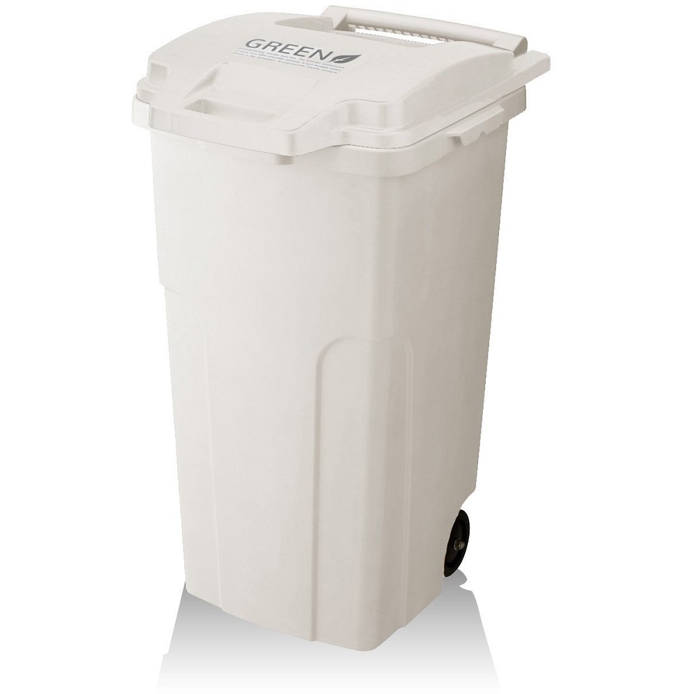 eco container style｜GREEN戶外機能型連結式大容量垃圾桶 70L-白色