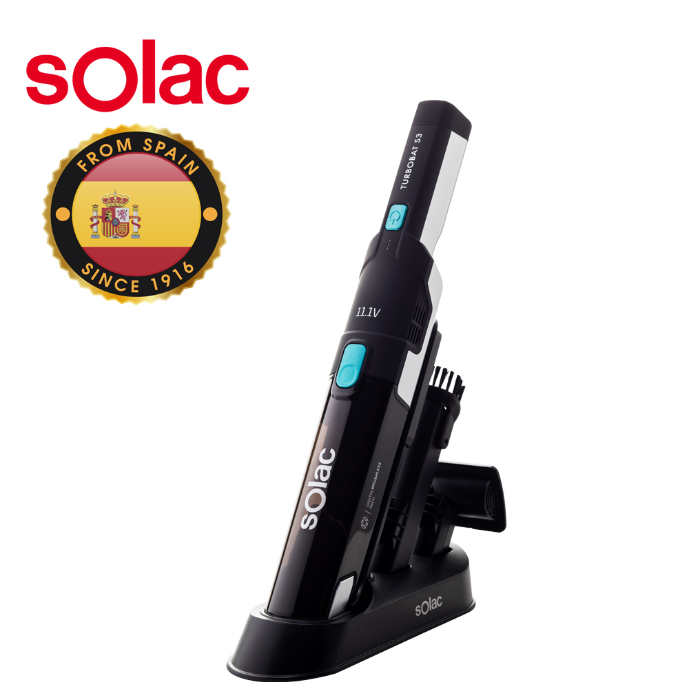 【Solac】便攜無線吸塵器S3 (黑)