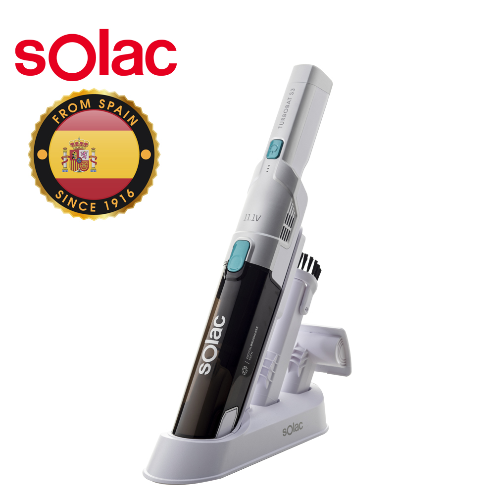 【Solac】便攜無線吸塵器S3 (銀)