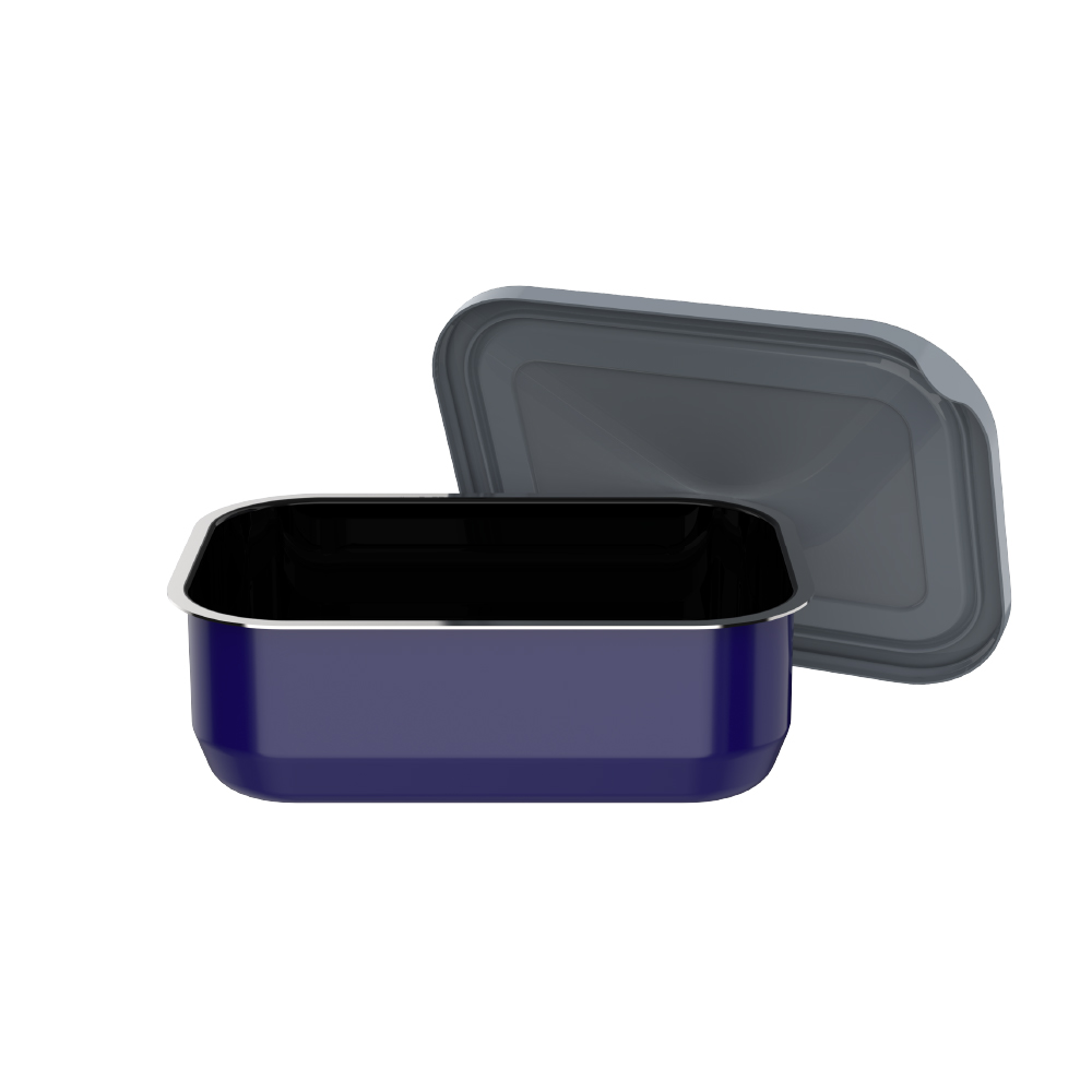 【德國思威克 SIEGWERK】琺瑯不鏽鋼萬用料理盒-600ML-寶石藍