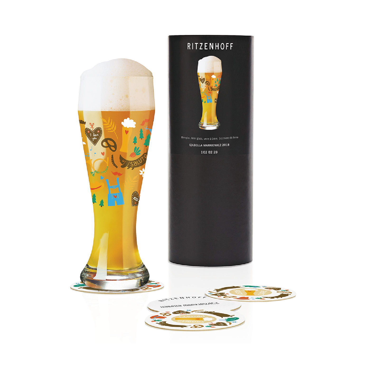【德國 RITZENHOFF】小麥胖胖啤酒杯 -啤酒花園 - 645ML