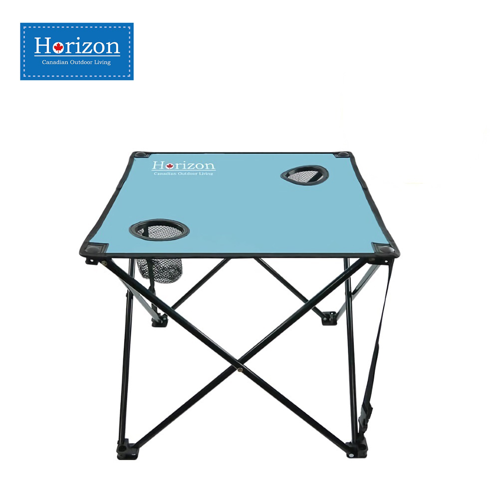 【Horizon 天際線】戶外輕便折疊野餐桌-天空藍