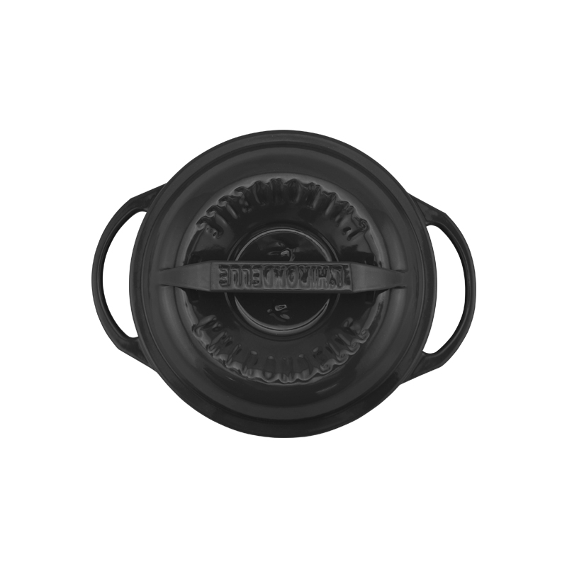 日本燕子鍋-不鏽鋼琺瑯鍋20公分(淺型)-曜石黑
