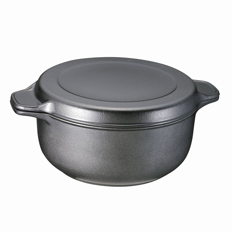 【日本極味鍋】100%日本製-不沾深型鍋22CM(黑) - 上蓋可當煎烤盤